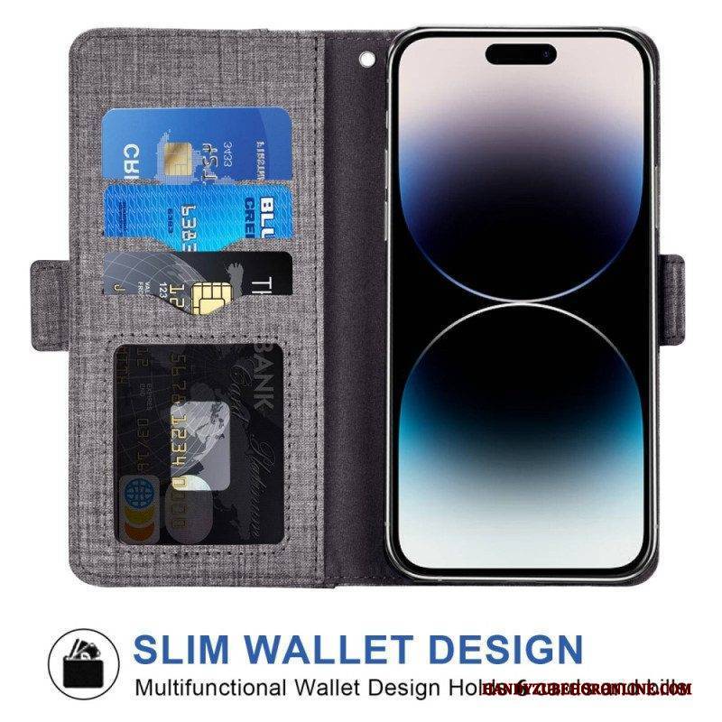 Lederhüllen Für iPhone 14 Pro Max Kartenhalter Vorne