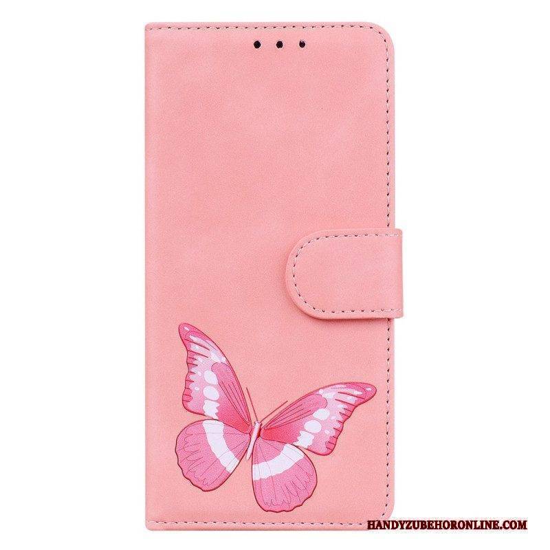 Lederhüllen Für iPhone 15 Plus Schmetterling Aus Kunstleder