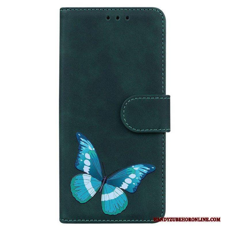 Lederhüllen Für iPhone 15 Plus Schmetterling Aus Kunstleder