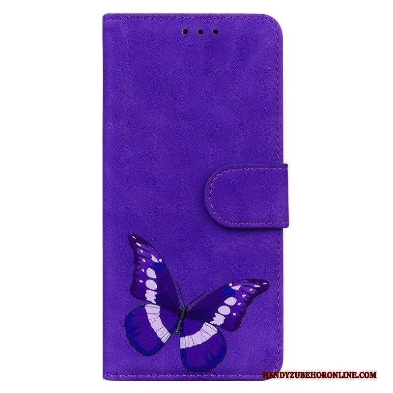 Lederhüllen Für iPhone 15 Plus Schmetterling Aus Kunstleder