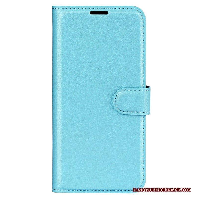 Lederhüllen Für iPhone 15 Pro Max Klassisches Litschi-kunstleder