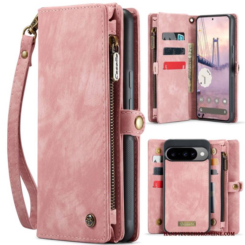 Lederhüllen Google Pixel 10 / 10 Pro Handyhülle Abnehmbare Tasche Und Handschlaufe