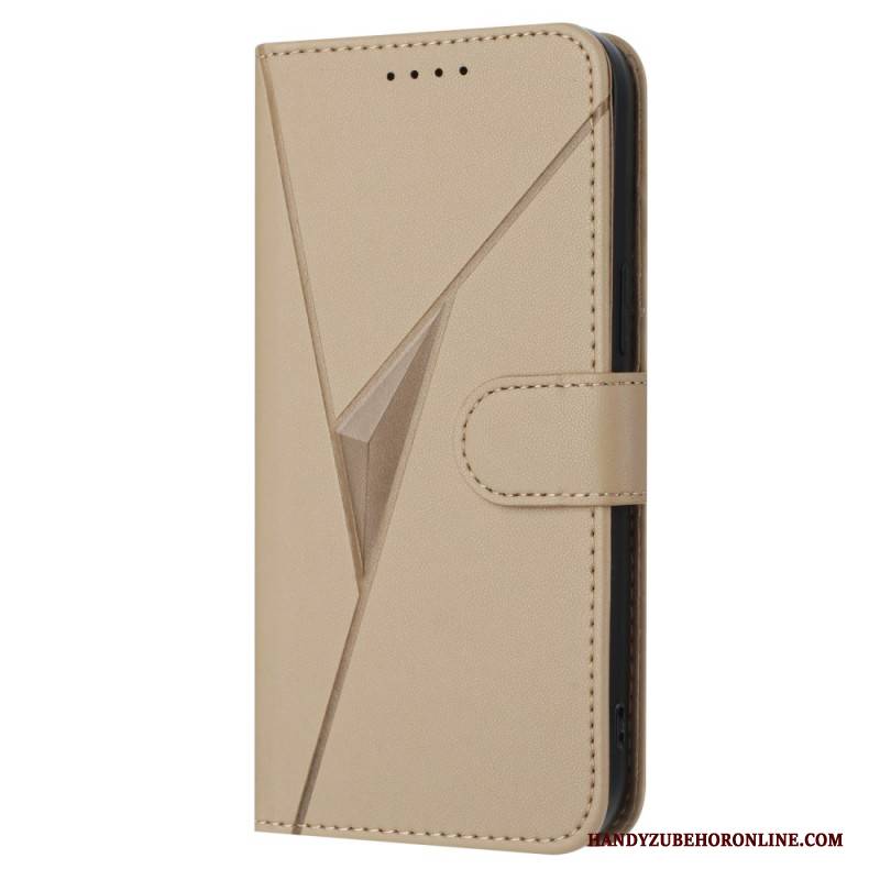 Lederhüllen Google Pixel 10 / 10 Pro Handyhülle Dreiecksmuster