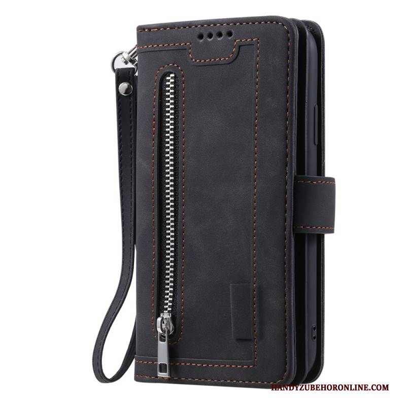 Lederhüllen Google Pixel 10 / 10 Pro Handyhülle Geldbörse Mit 9 Kartenfächern Und Riemen