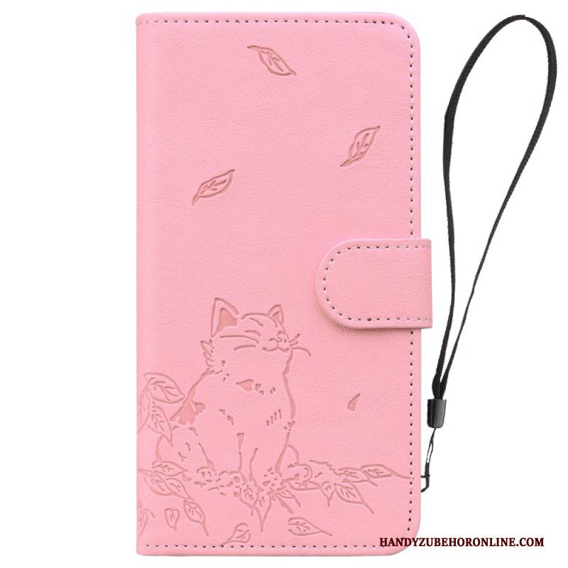 Lederhüllen Google Pixel 10 / 10 Pro Handyhülle Katzenmuster