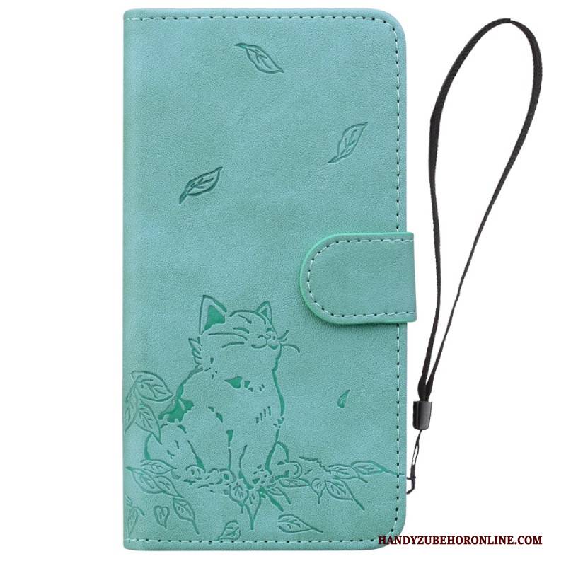Lederhüllen Google Pixel 10 / 10 Pro Handyhülle Katzenmuster