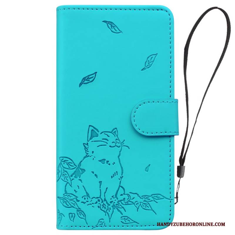 Lederhüllen Google Pixel 10 / 10 Pro Handyhülle Katzenmuster