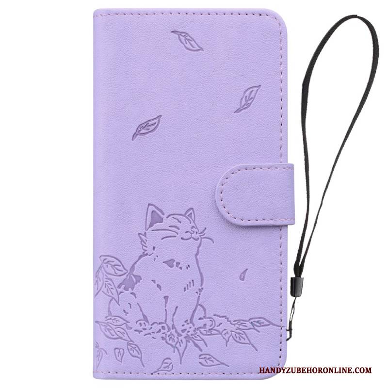 Lederhüllen Google Pixel 10 / 10 Pro Handyhülle Katzenmuster