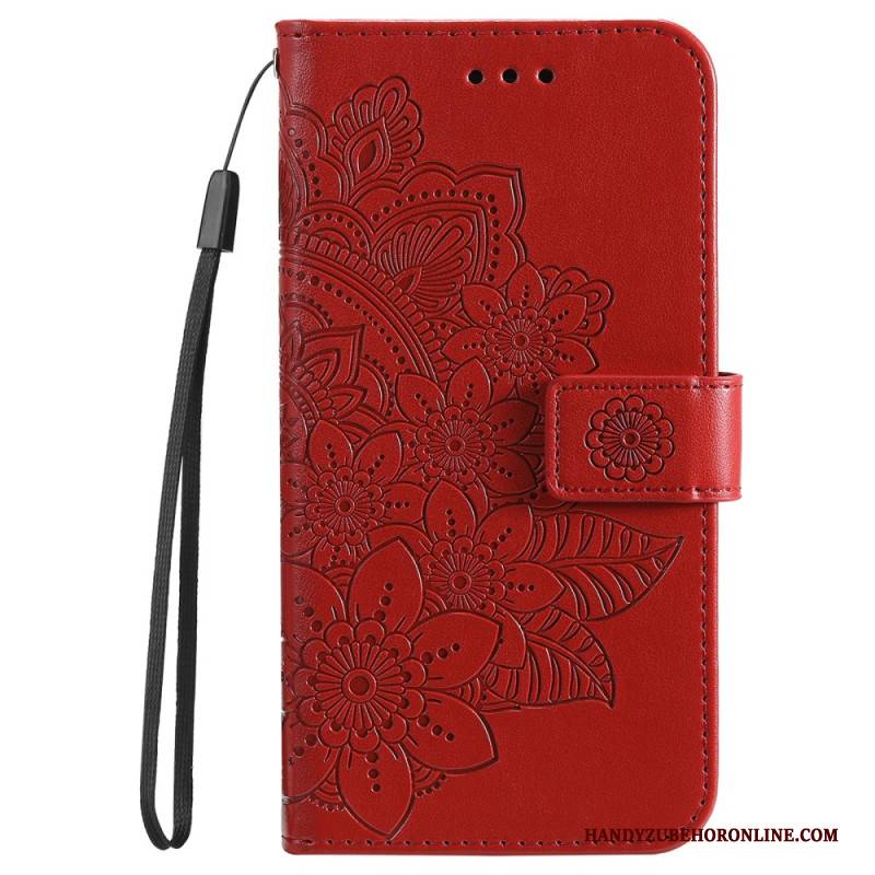 Lederhüllen Google Pixel 10 / 10 Pro Handyhülle Mandala-imitation Mit Riemen