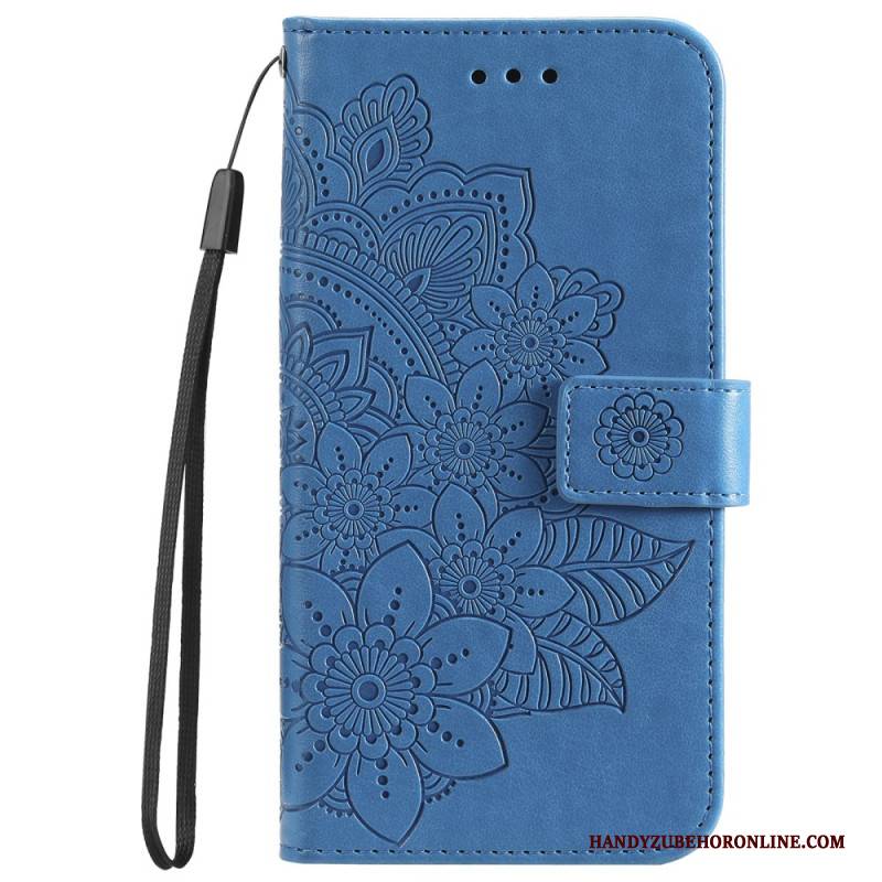 Lederhüllen Google Pixel 10 / 10 Pro Handyhülle Mandala-imitation Mit Riemen