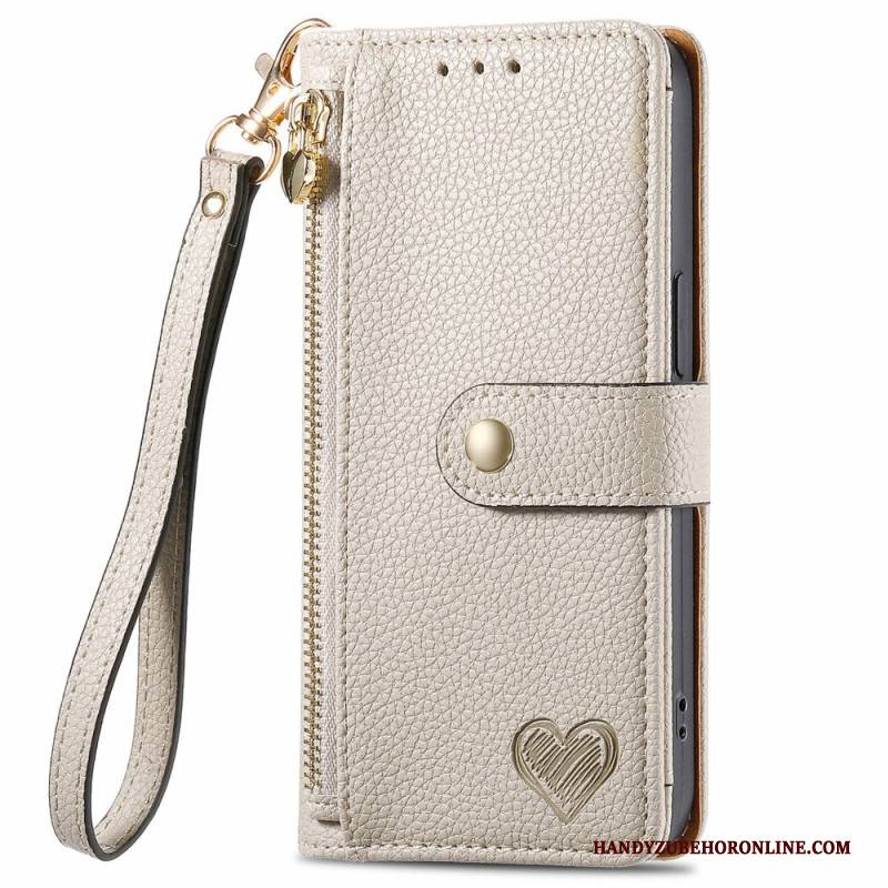 Lederhüllen Google Pixel 10 / 10 Pro Handyhülle Rfid-schutz Mit Herzdesign