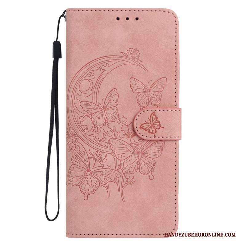 Lederhüllen Google Pixel 10 / 10 Pro Handyhülle Schmetterlings- Und Blumenmuster