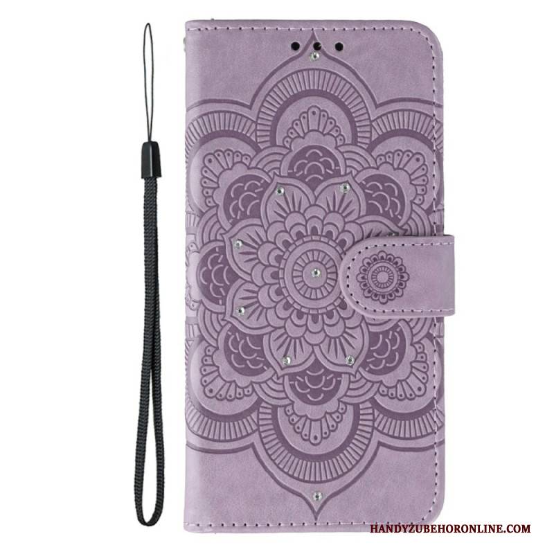 Lederhüllen Google Pixel 10 / 10 Pro Strass-mandala