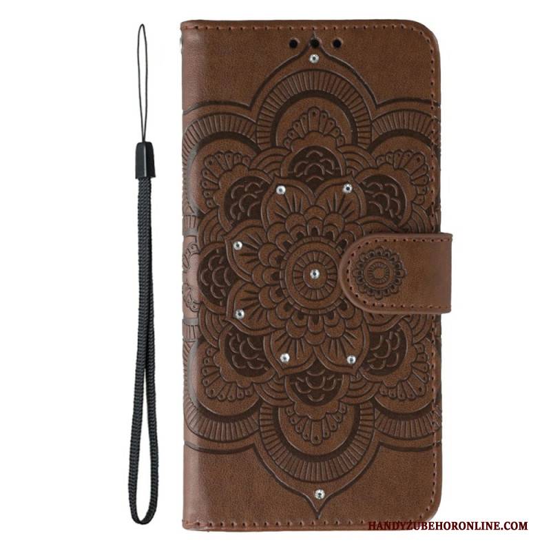 Lederhüllen Google Pixel 10 / 10 Pro Strass-mandala