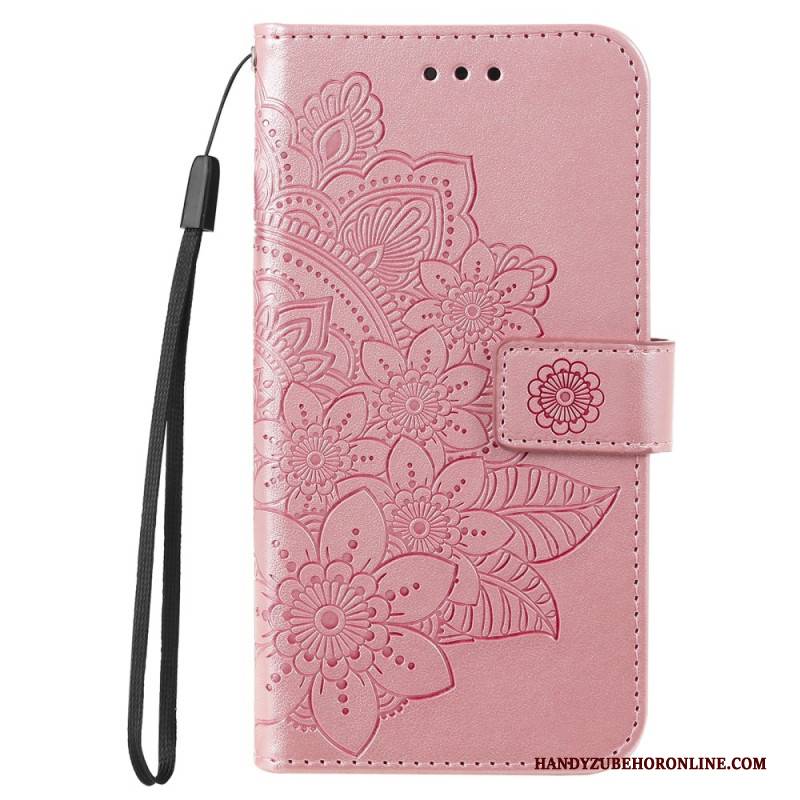 Lederhüllen Google Pixel 10 Pro Xl Mandala-print Mit Riemen