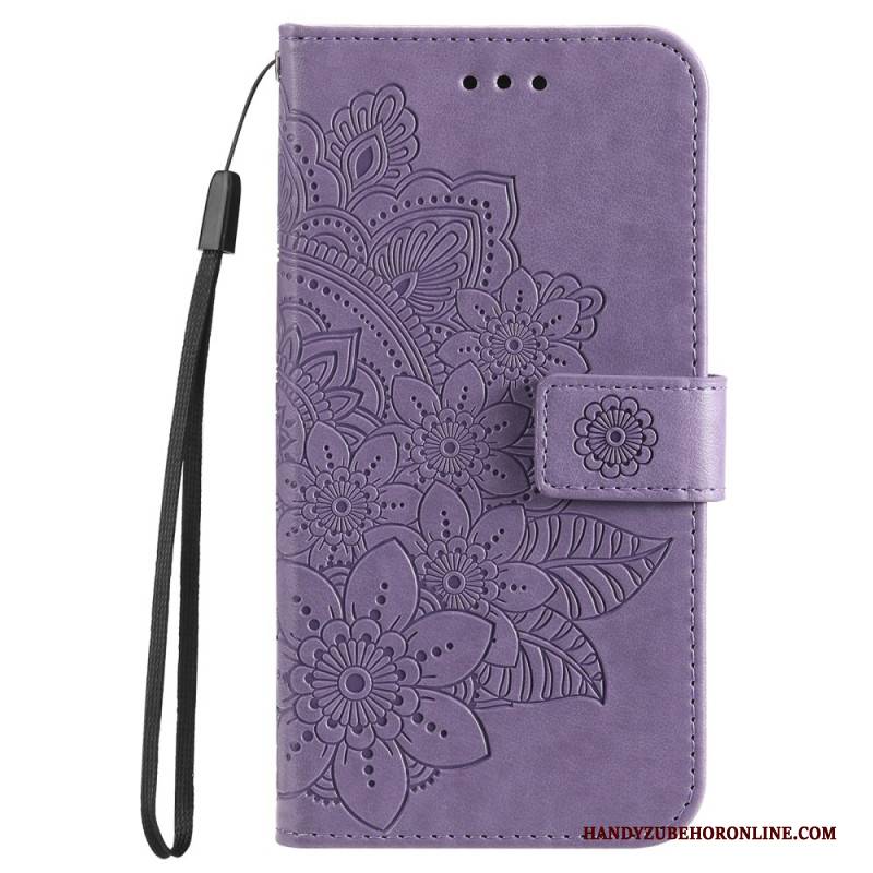 Lederhüllen Google Pixel 10 Pro Xl Mandala-print Mit Riemen