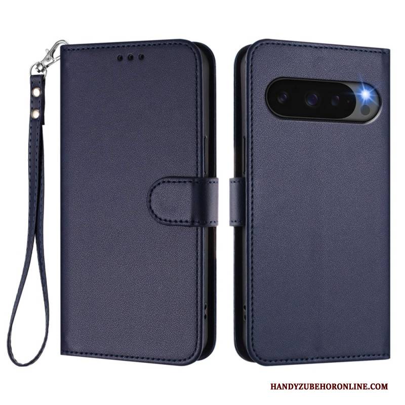 Lederhüllen Google Pixel 10 Pro Xl Schlichtes Kunstleder Mit Riemen