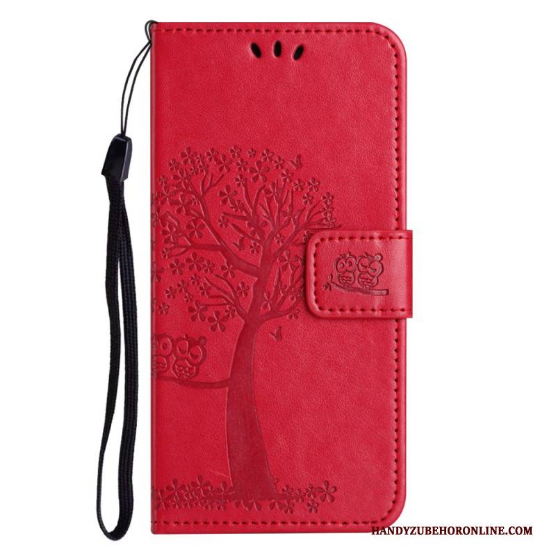 Lederhüllen Google Pixel 10a Eule Und Baum