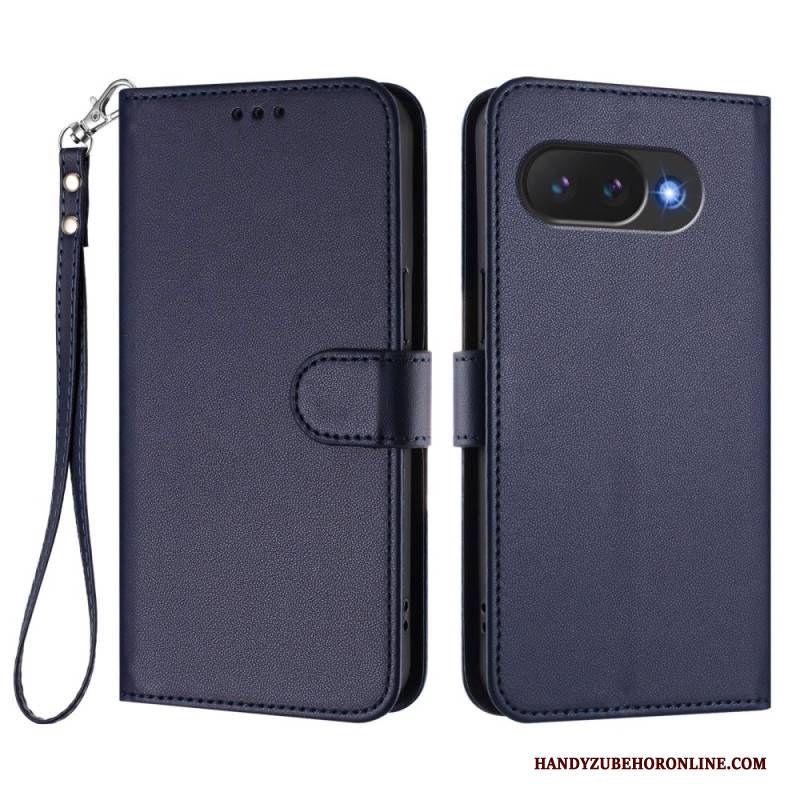 Lederhüllen Google Pixel 10a Handyhülle Schlichtes Kunstleder Mit Riemen