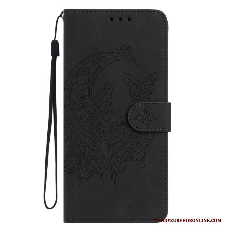 Lederhüllen Google Pixel 10a Handyhülle Schmetterling Und Blumen