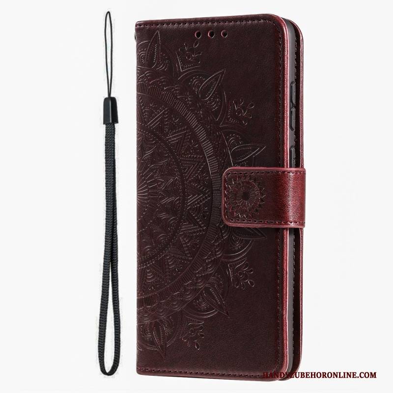 Lederhüllen Google Pixel 10a Handyhülle Sonnenmandala