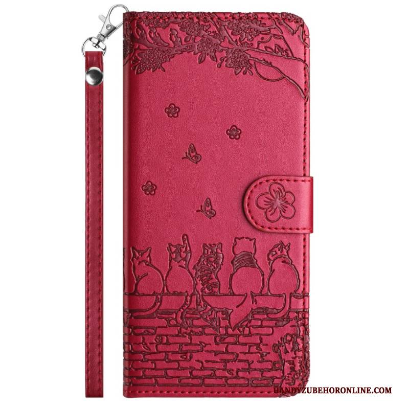 Lederhüllen Google Pixel 10a Katzenmuster