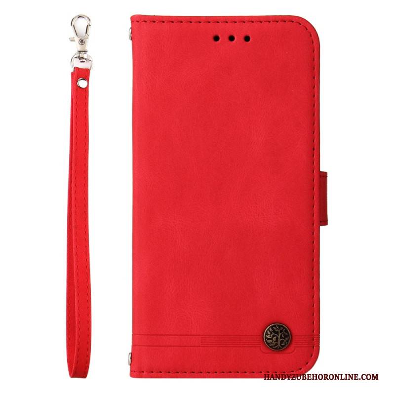 Lederhüllen Huawei Nova 13 Handyhülle Vintage-nieten Und -riemen