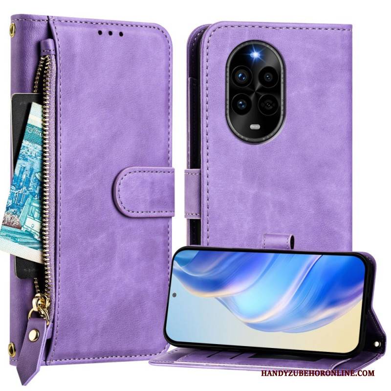 Lederhüllen Huawei Nova 13 Pro Geldbörse Mit Reißverschluss