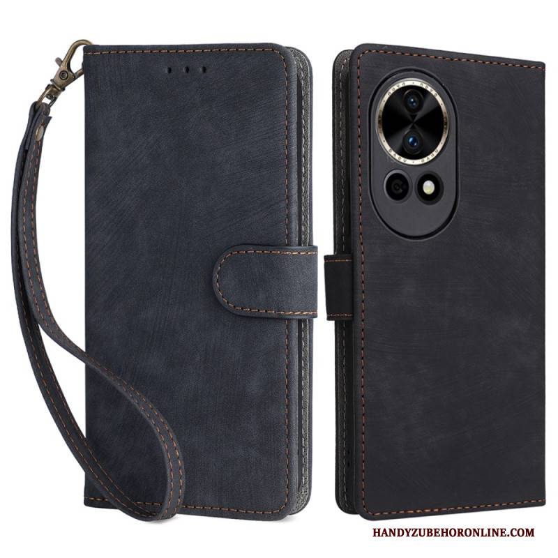 Lederhüllen Huawei Nova 13 Rfid-geldbörse In Wildlederoptik