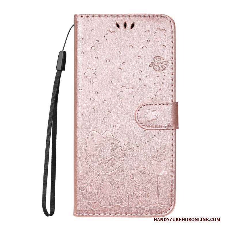 Lederhüllen Huawei Pura 80 Katze Und Biene