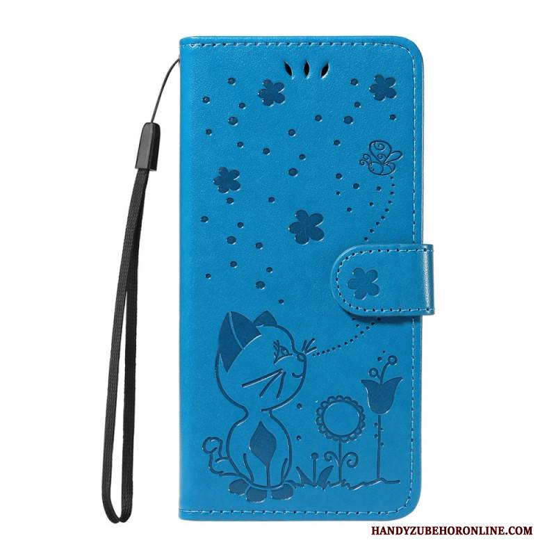 Lederhüllen Huawei Pura 80 Katze Und Biene