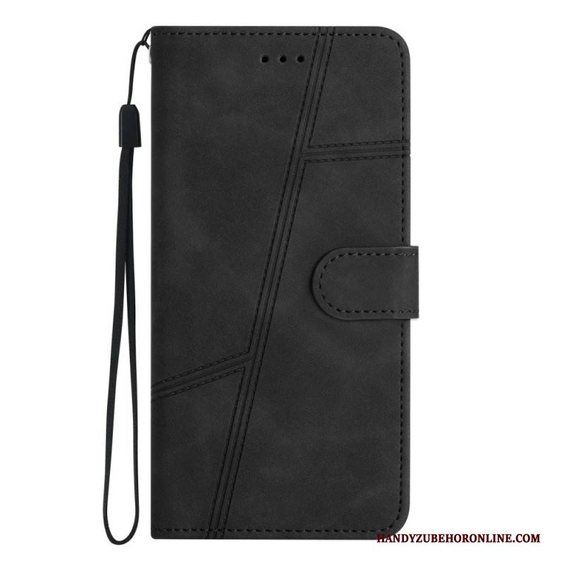 Lederhüllen Oneplus 13 Handyhülle Streifen Und Striche