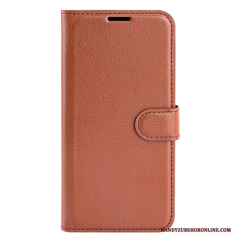 Lederhüllen Oneplus 13 Klassisches Litschi-kunstleder