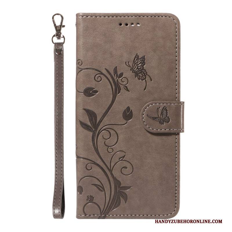 Lederhüllen Oneplus 13r Armband Mit Blumenmuster