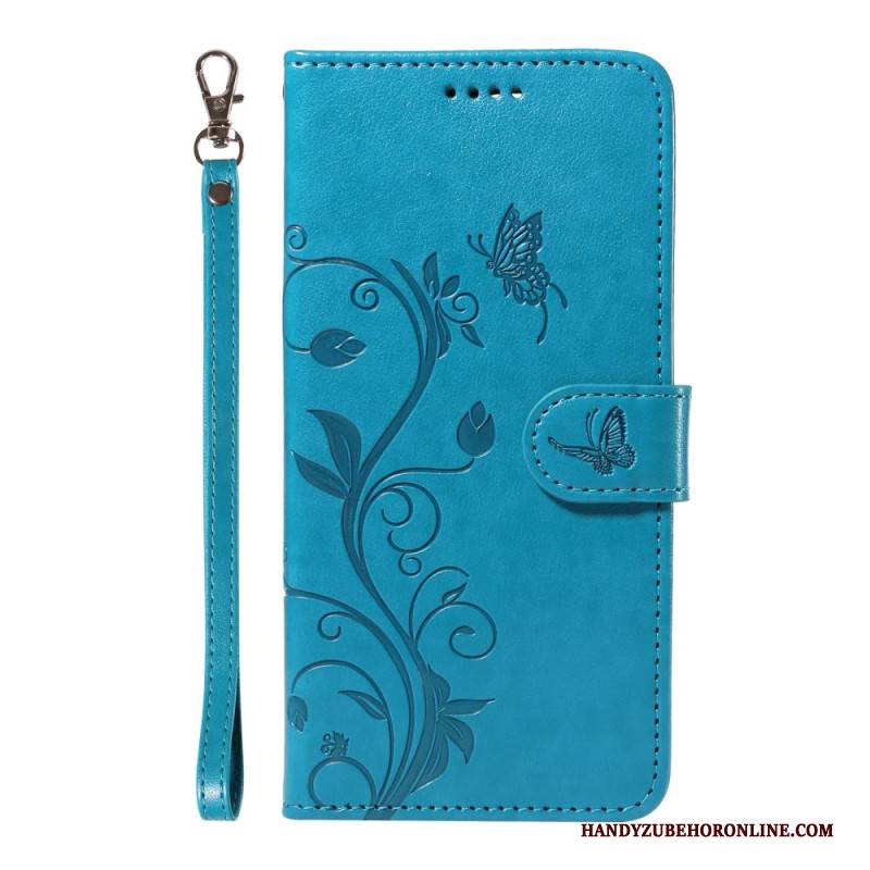 Lederhüllen Oneplus 13r Armband Mit Blumenmuster