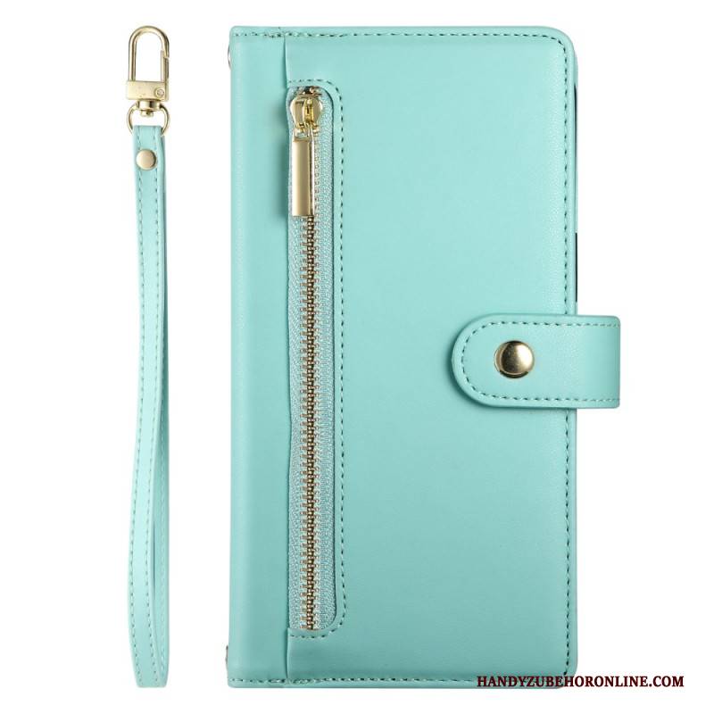 Lederhüllen Oneplus 13r Geldbörse Mit Riemen Und Schulterriemen