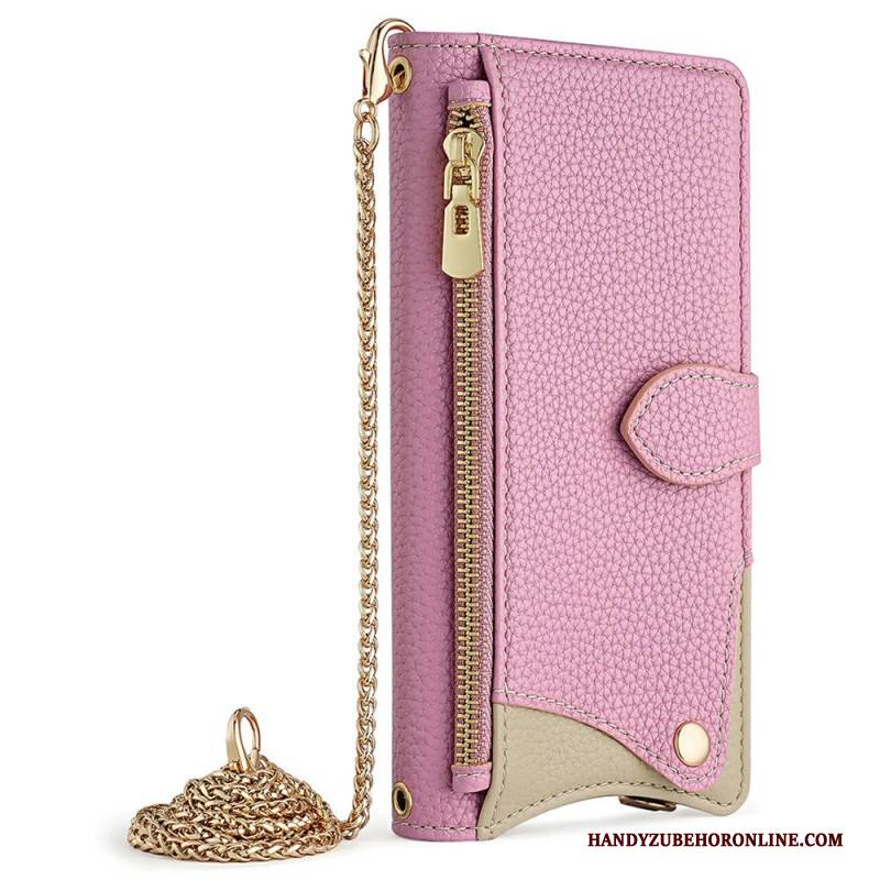 Lederhüllen Oneplus 15 Geldbörse Mit Ketten-schulterriemen