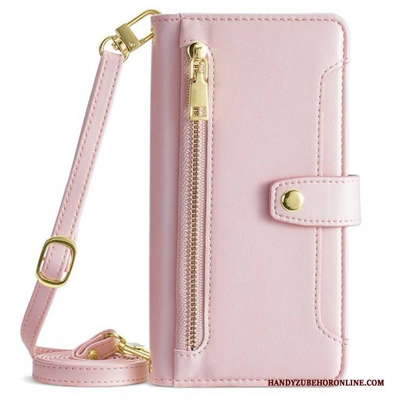 Lederhüllen Oneplus 15 Handyhülle Geldbörse Mit Riemen