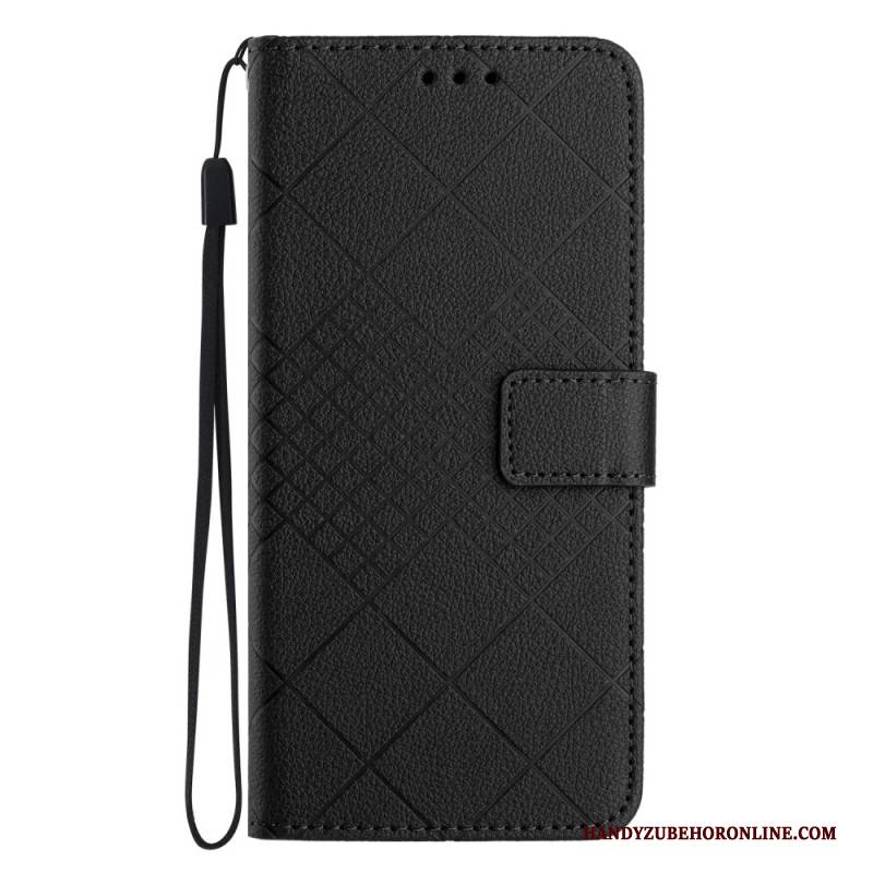 Lederhüllen Oneplus 15 Handyhülle Rauten