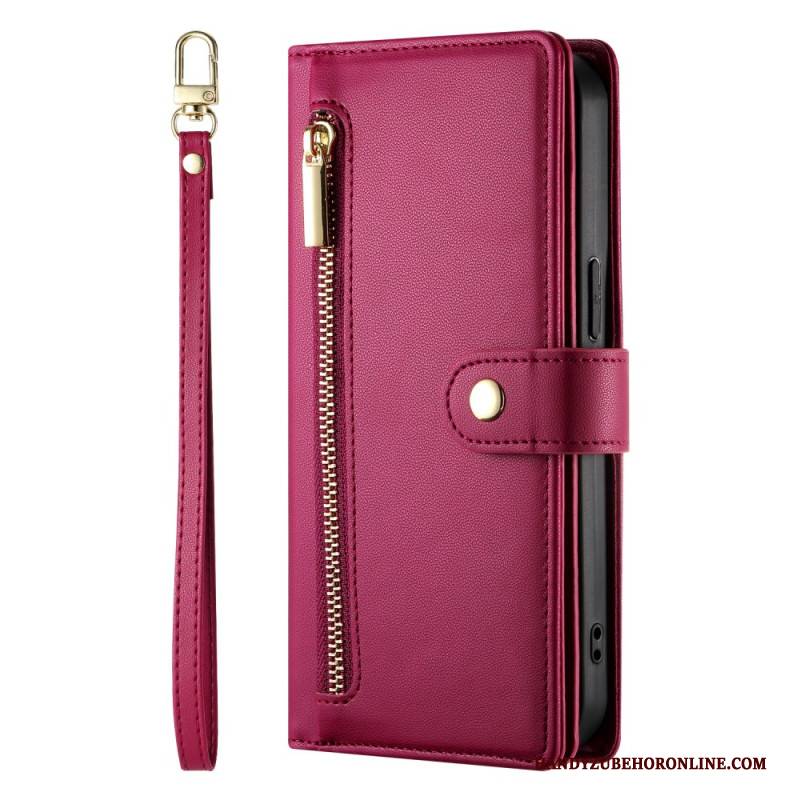 Lederhüllen Oneplus Nord 4 Geldbörse Mit Riemen Und Schulterriemen