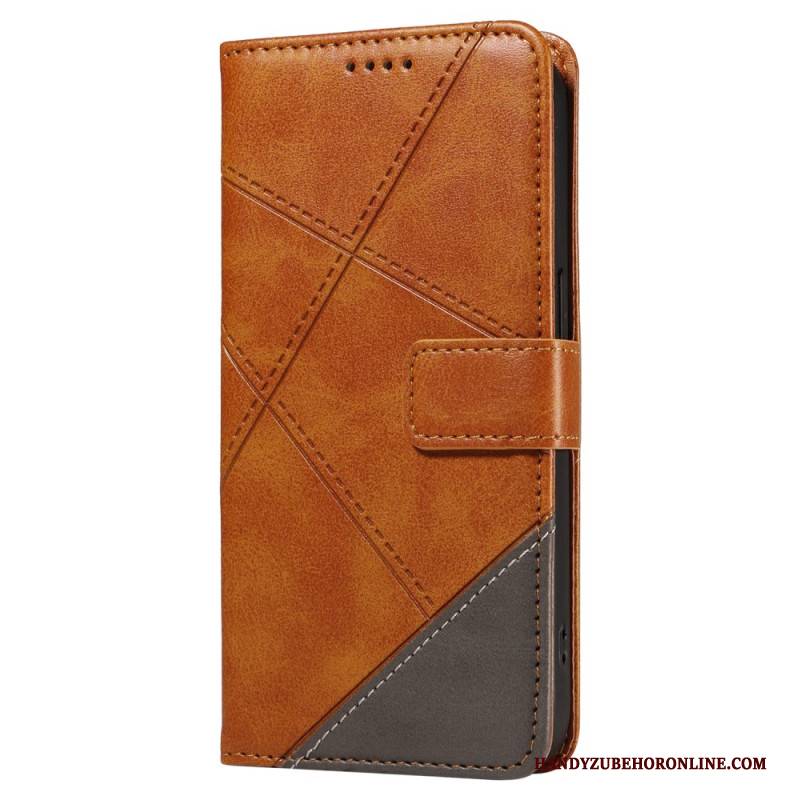 Lederhüllen Oneplus Nord 4 Geometrische Linien