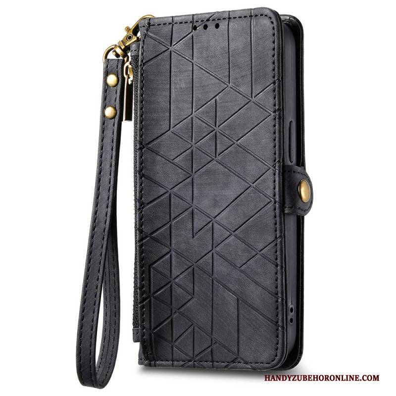 Lederhüllen Oneplus Nord 4 Handyhülle Geometrisches Muster