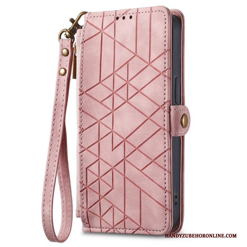 Lederhüllen Oneplus Nord 4 Handyhülle Geometrisches Muster