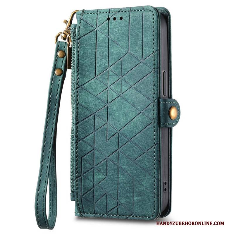 Lederhüllen Oneplus Nord 4 Handyhülle Geometrisches Muster