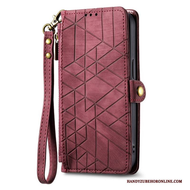 Lederhüllen Oneplus Nord 4 Handyhülle Geometrisches Muster