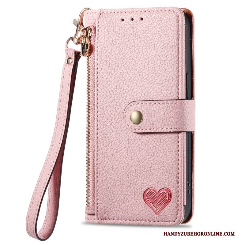 Lederhüllen Oneplus Nord 4 Rfid-schutzgeldbörse In Herzform