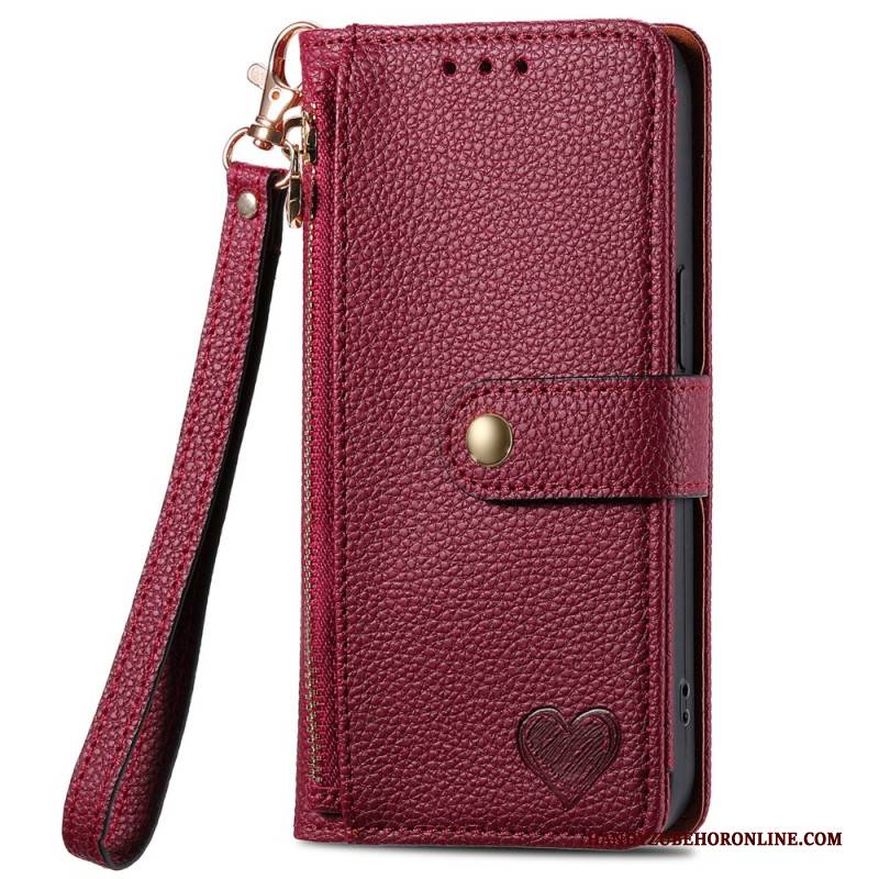 Lederhüllen Oneplus Nord 4 Rfid-schutzgeldbörse In Herzform