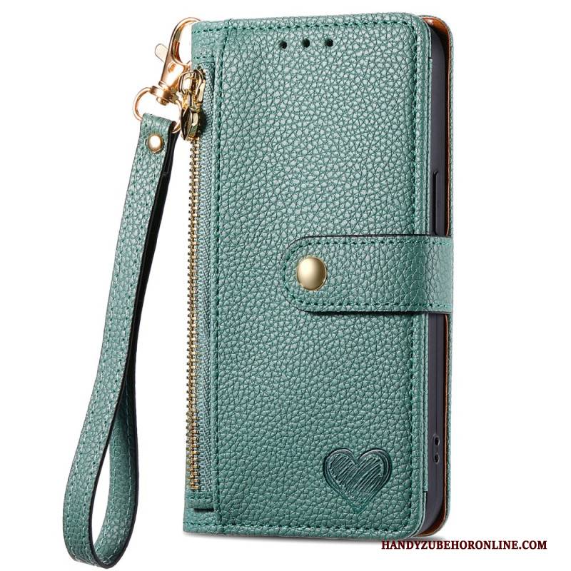 Lederhüllen Oneplus Nord 4 Rfid-schutzgeldbörse In Herzform