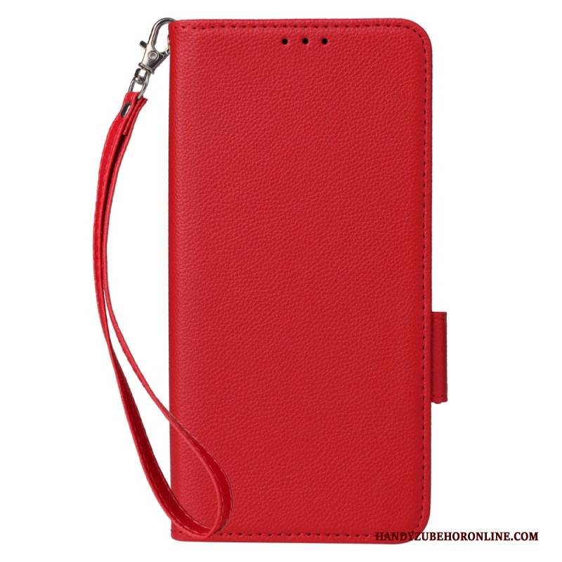 Lederhüllen Oneplus Nord 4 Riemen Mit Litschi-textur