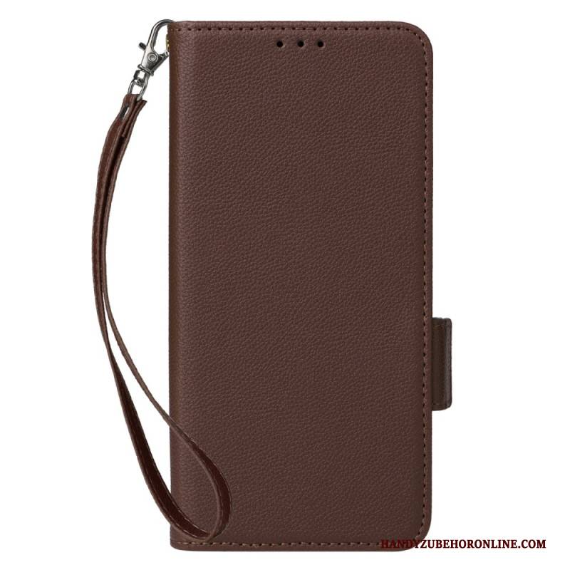 Lederhüllen Oneplus Nord 4 Riemen Mit Litschi-textur